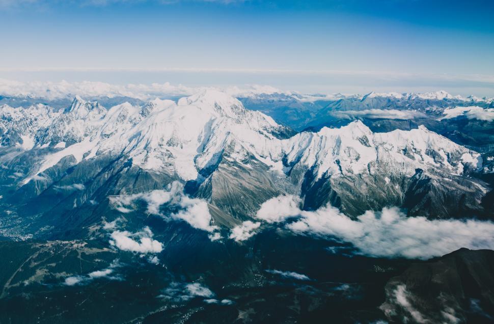 Free Image of Aerial View of a Mountain Range 