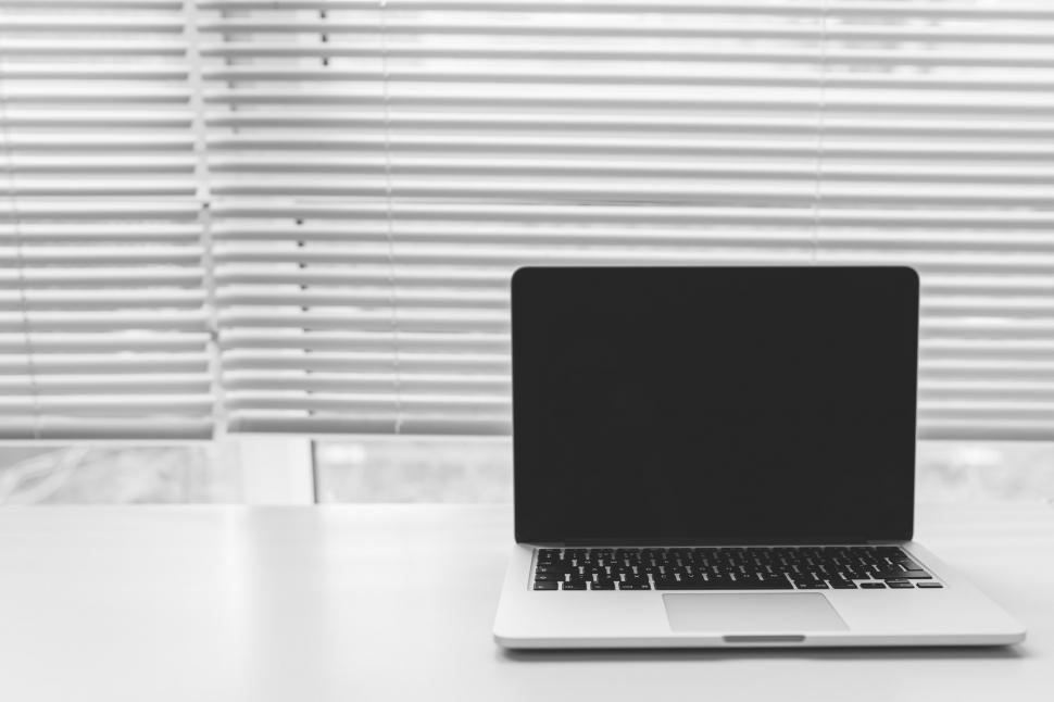 Free Image of Laptop Computer on White Table 