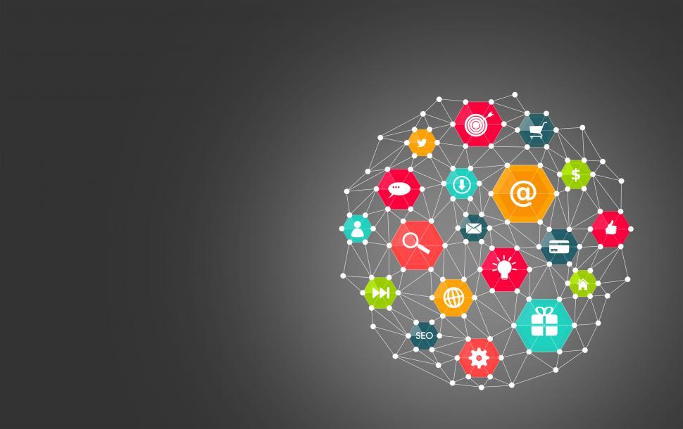 Free Image of Marketing Strategy Concept with Copyspace - Dark Version 