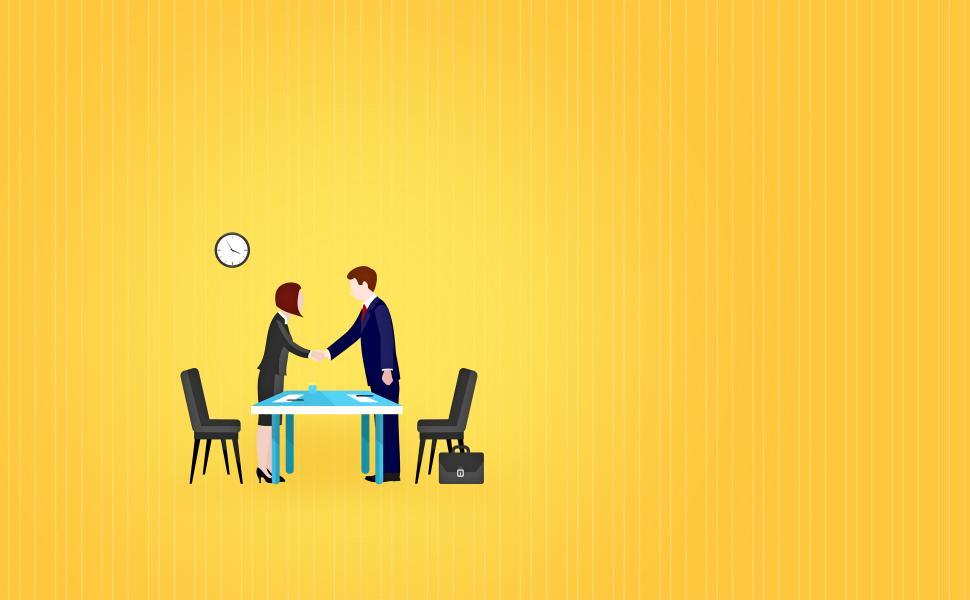 Free Stock Photo Of Job Interview Illustration With Copyspace Download Free Images And Free Illustrations