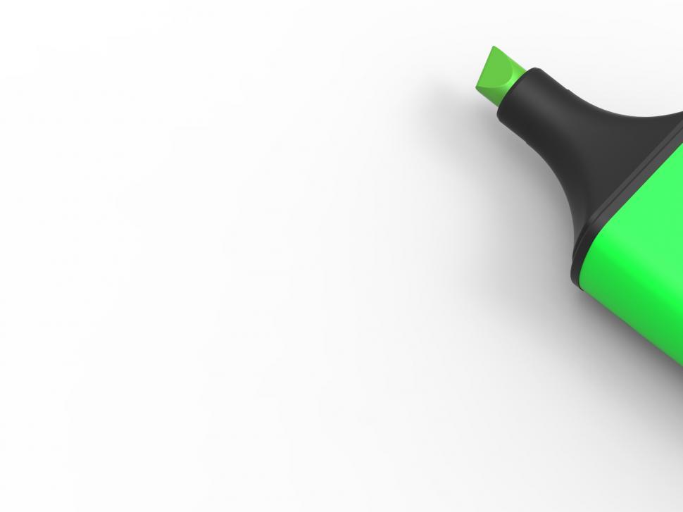Free Image of Marker Pen And Blank Paper Shows Copyspace White Background For  