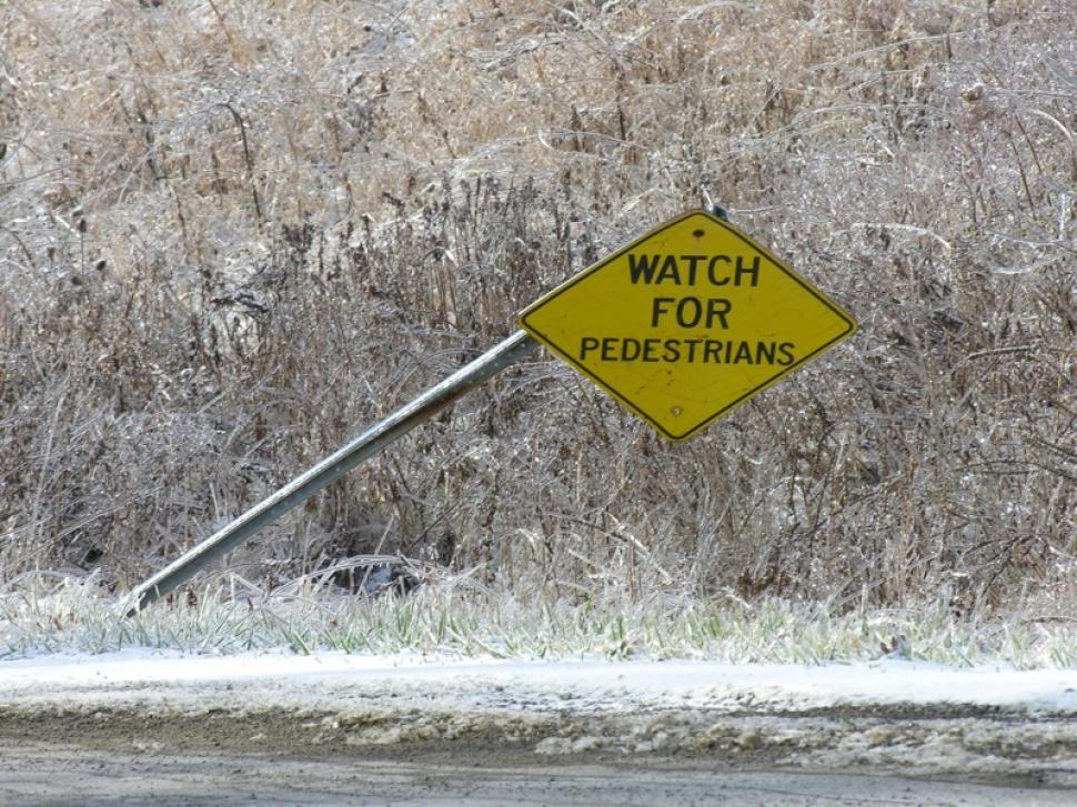 Free Stock Photo of pedestrian on an icy road | Download Free Images