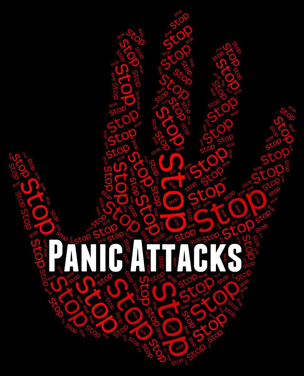 Free Image of Stop Panic Shows Warning Sign And Attack 