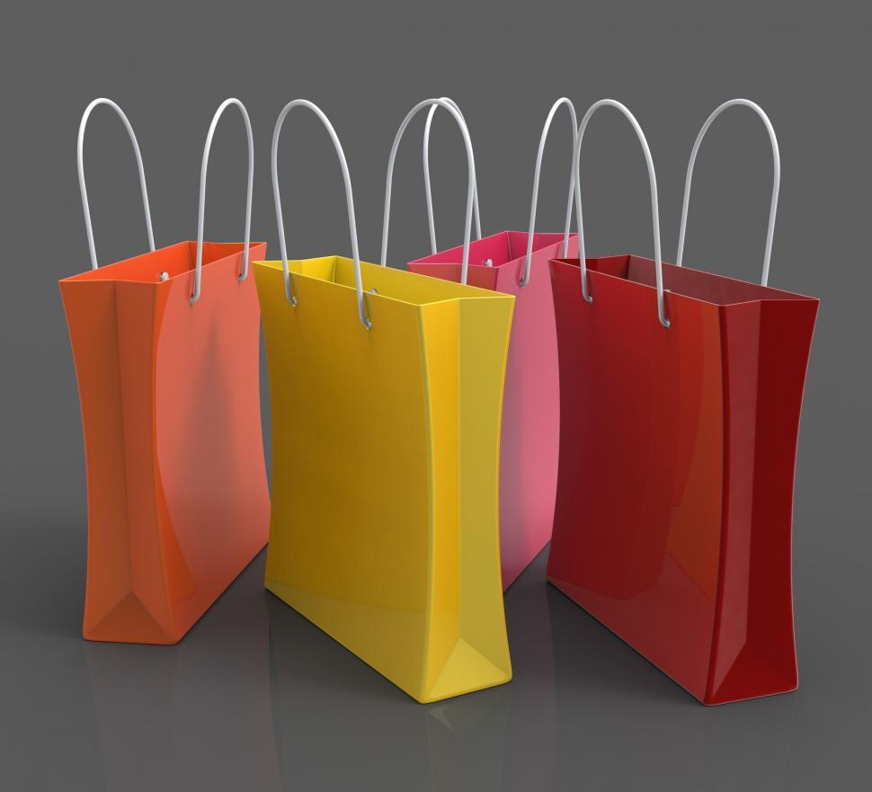 Free Stock Photo of Shopping Bags Showing Retail Shop Download Free