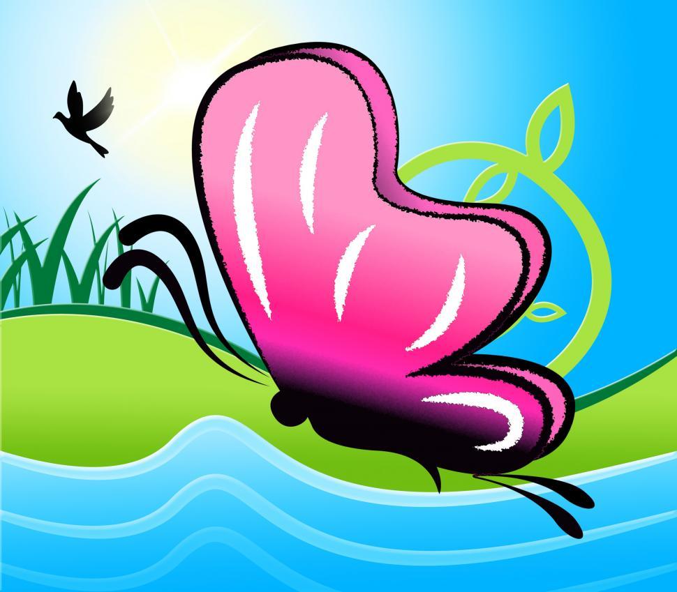 Nature background, Nature wallpaper, Open hands reaching out to a butterfly  flying in a sunlit field under a clear sky 72220515 Stock Photo at Vecteezy, image size:970x849