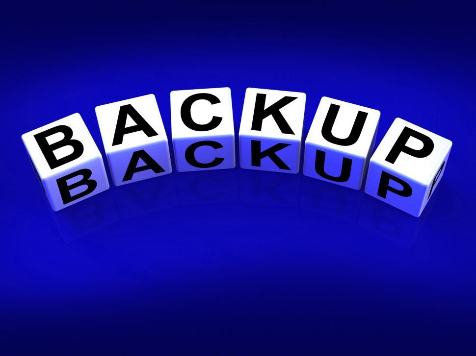 Free Stock Photo of Backup blocks Mean Store Restore or Transfer ...