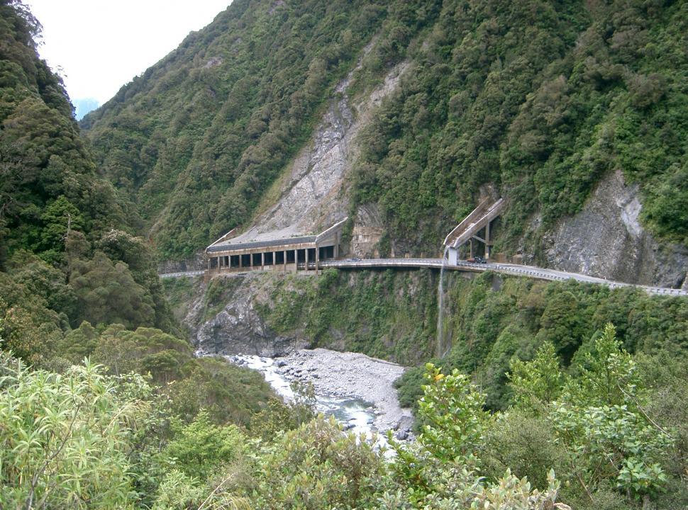Free Image of Otira Gorge Road Refuge and drainage 