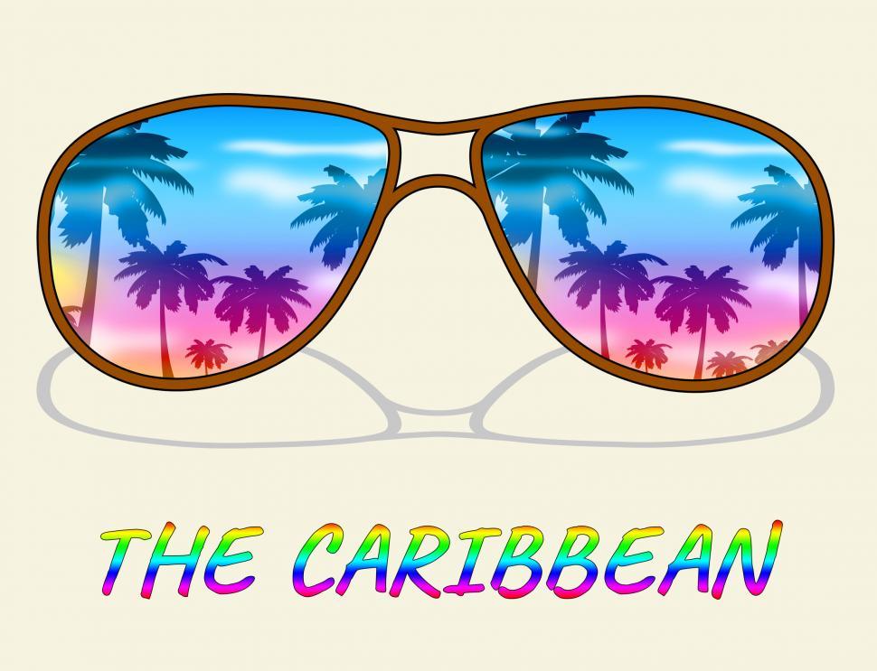 Free Image of Caribbean Holiday Represents Tropical Vacation Or Getaway 