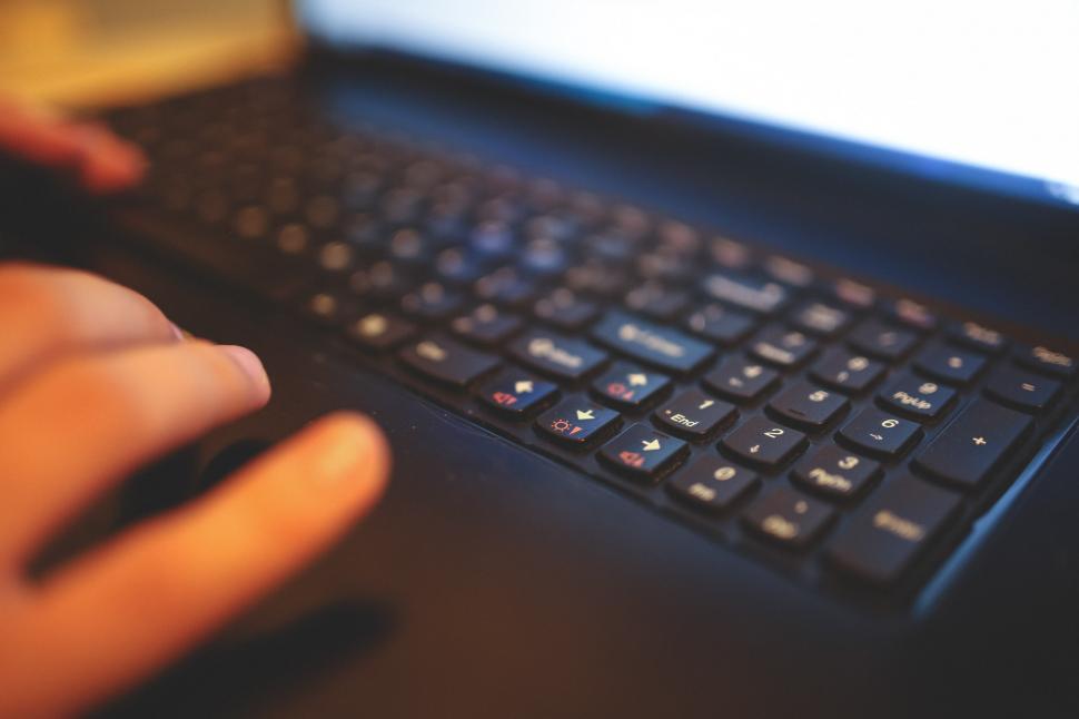 Free Image of Person Typing on Keyboard Close Up 