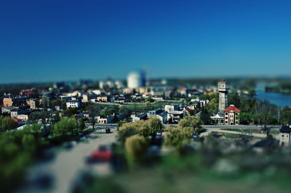 Free Image of Aerial View of City With River 