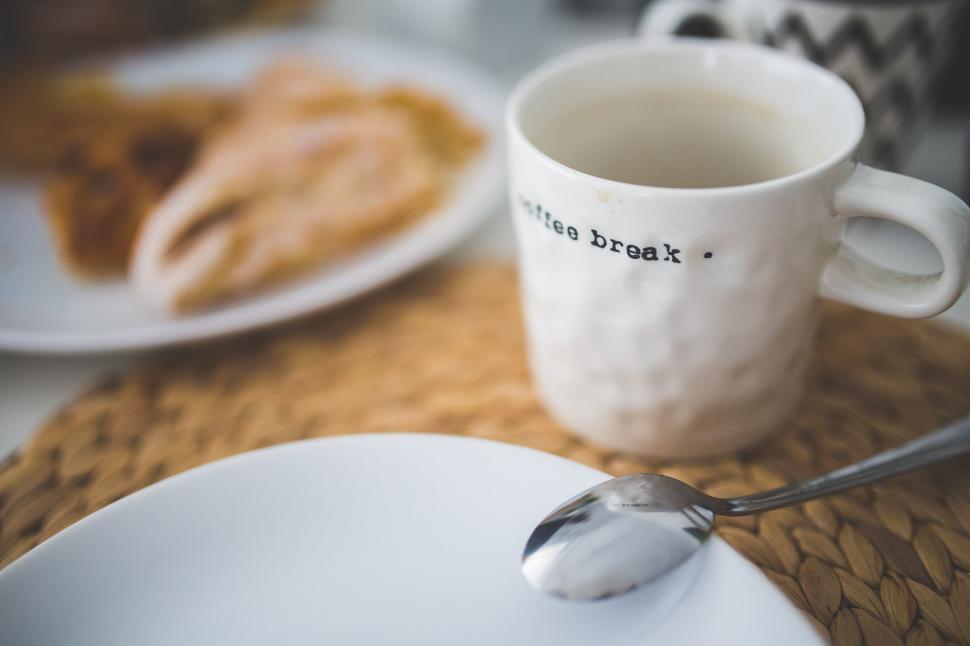 Free Image of Close Up of Plate With Spoon 