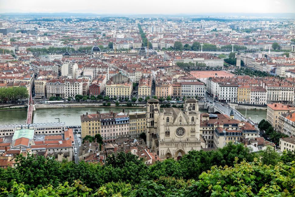Free Image of View of Lyon, France 