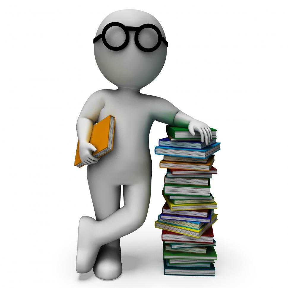 Free Image of Student And Books Shows Education 