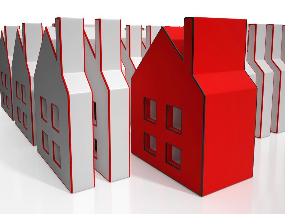 Free Image of House Icons Showing Real Estate 