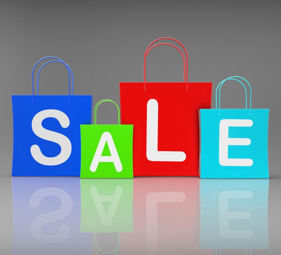 Sale Bags Show Retail Buying and Shopping