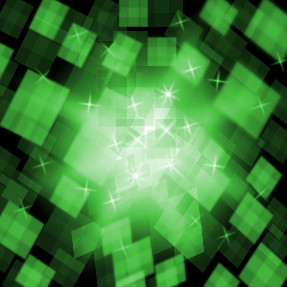 Free Stock Photo of Green Cubes Background Means Stylish Decoration Or