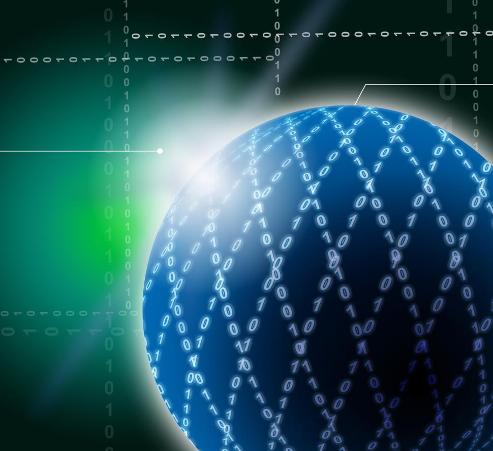 Free Image of Blue Ornamented Sphere Background Means Abstract Wallpaper Or Pa 