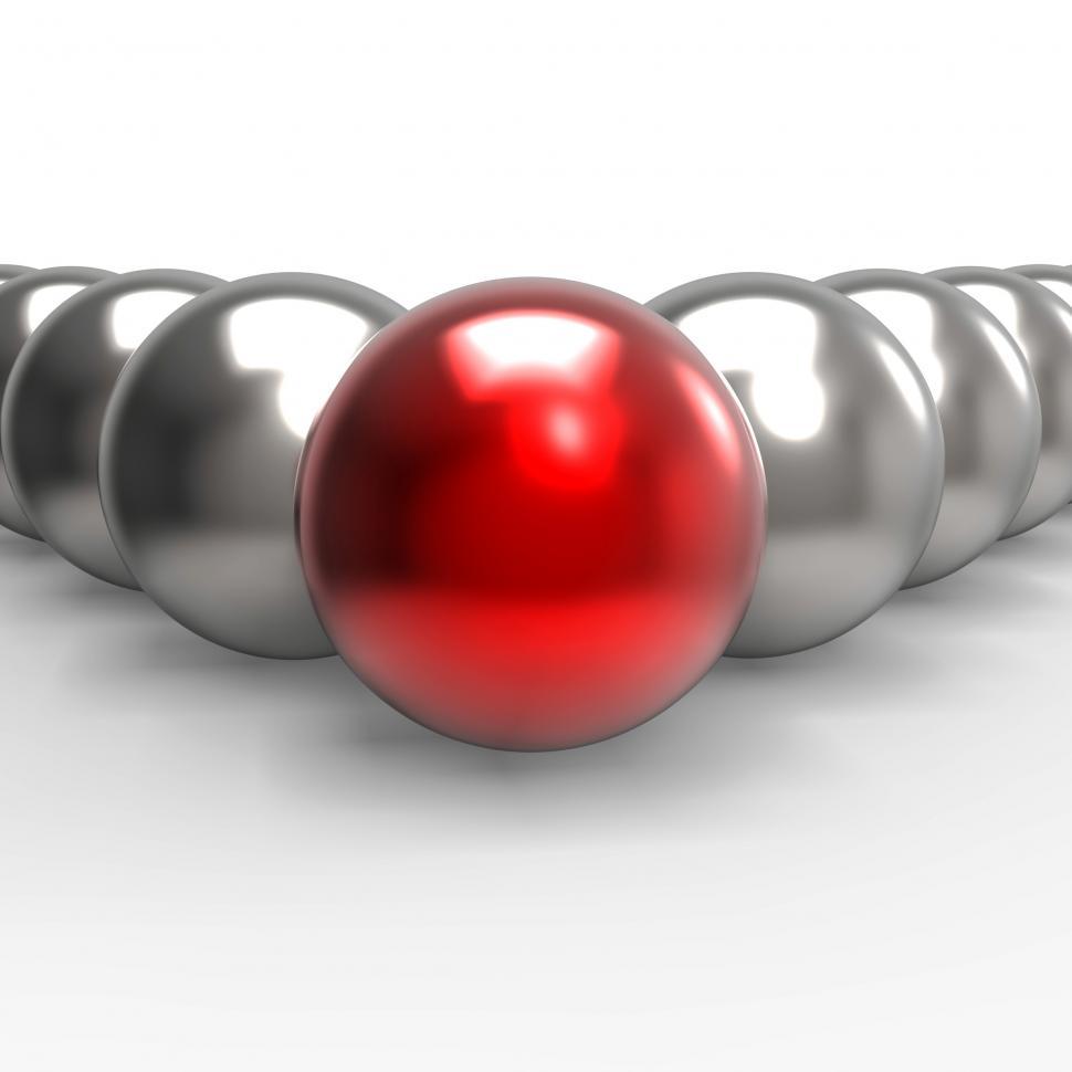 Free Image of Leading Metallic Balls Shows Leadership 