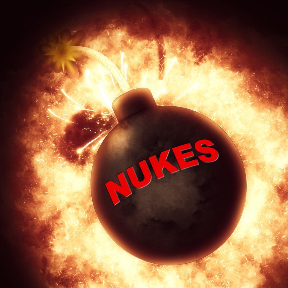 Free Image of Nuclear Bomb Indicates Explosive Atom And Apocalypse 