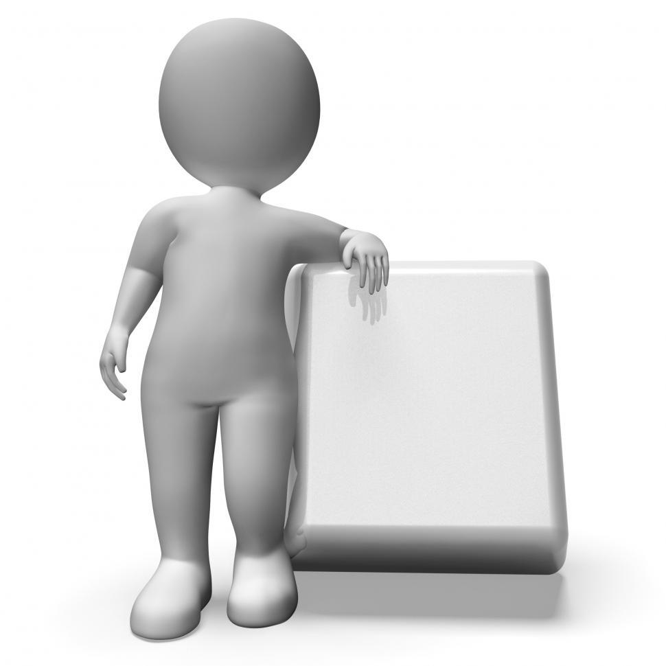 Free Image of Pushing Blank Button Shows Start 