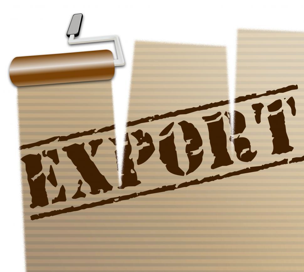 Free Image of Export Word Shows Sell Overseas 3d Rendering 
