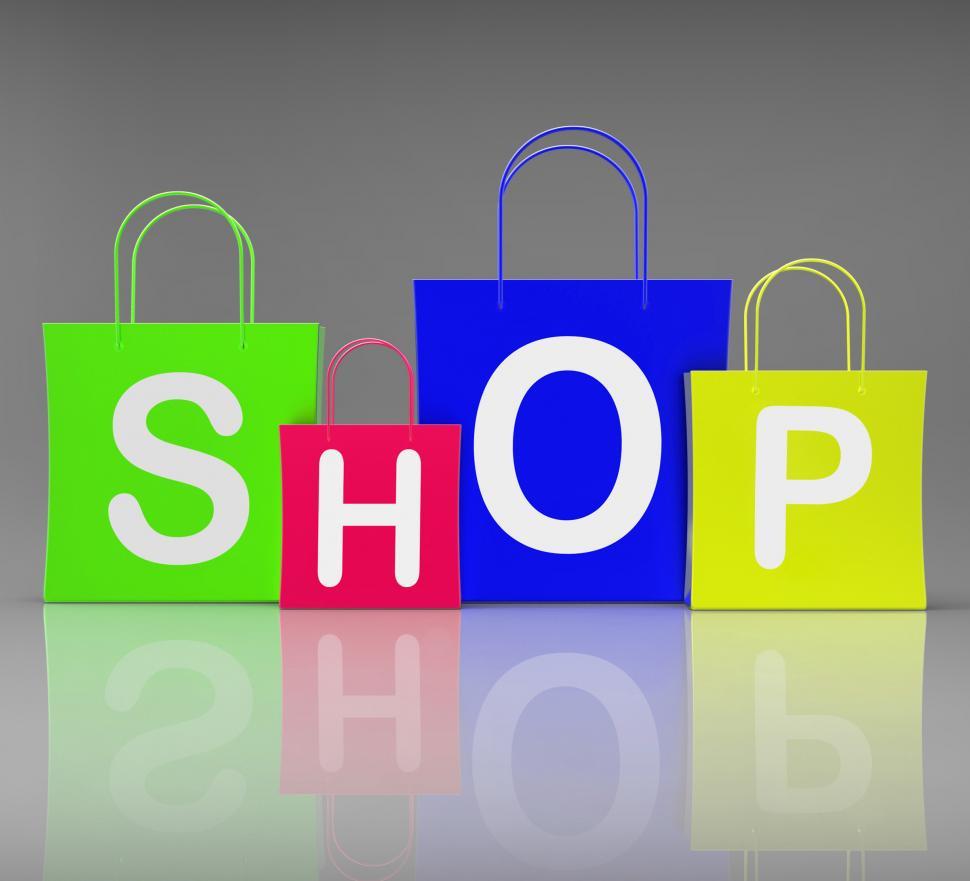 Free Stock Photo of Shop Bags Show Retail Shopping and Buying ...