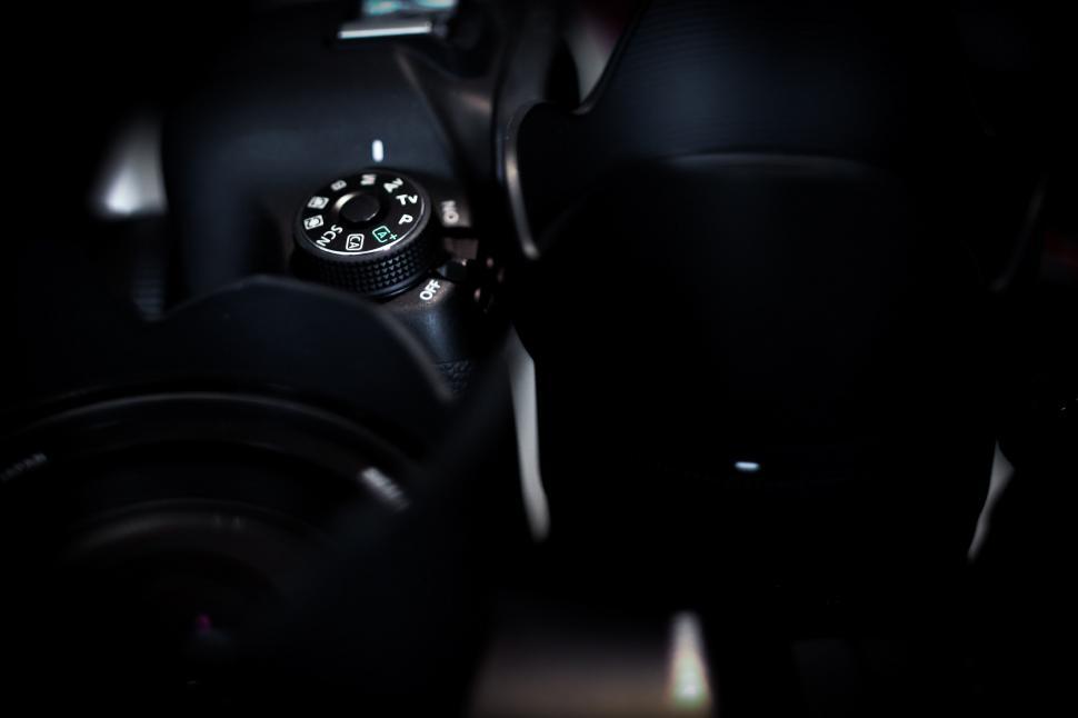 Free Image of A Black and White Photo of a Camera 