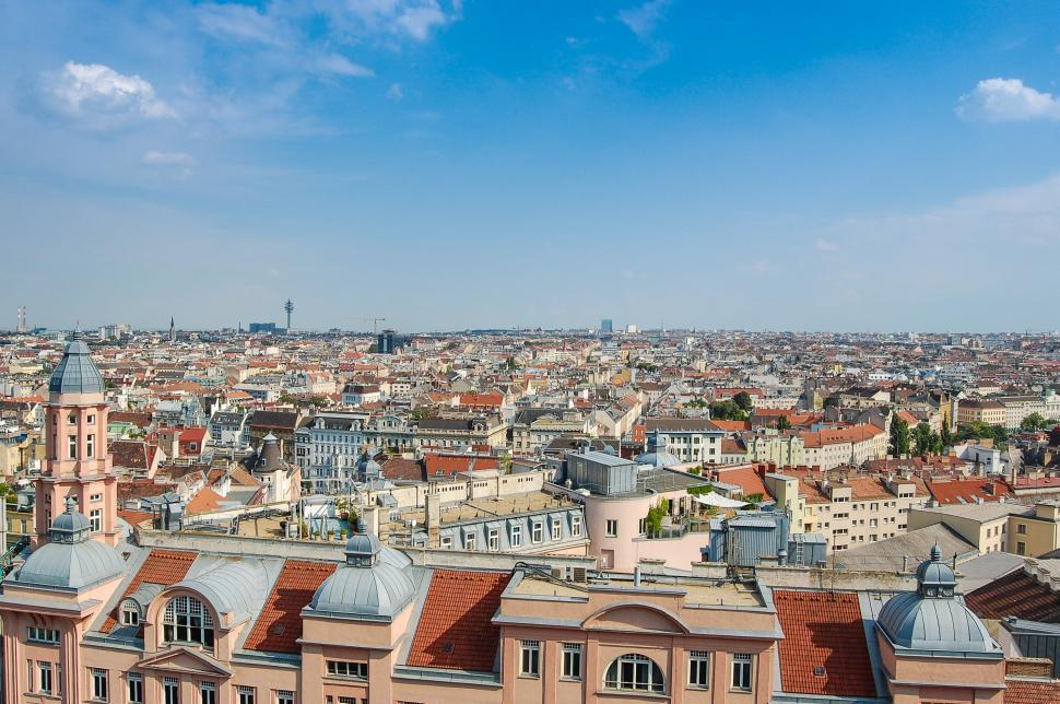 Free Image of Overlooking a Cityscape From Atop a Skyscraper 