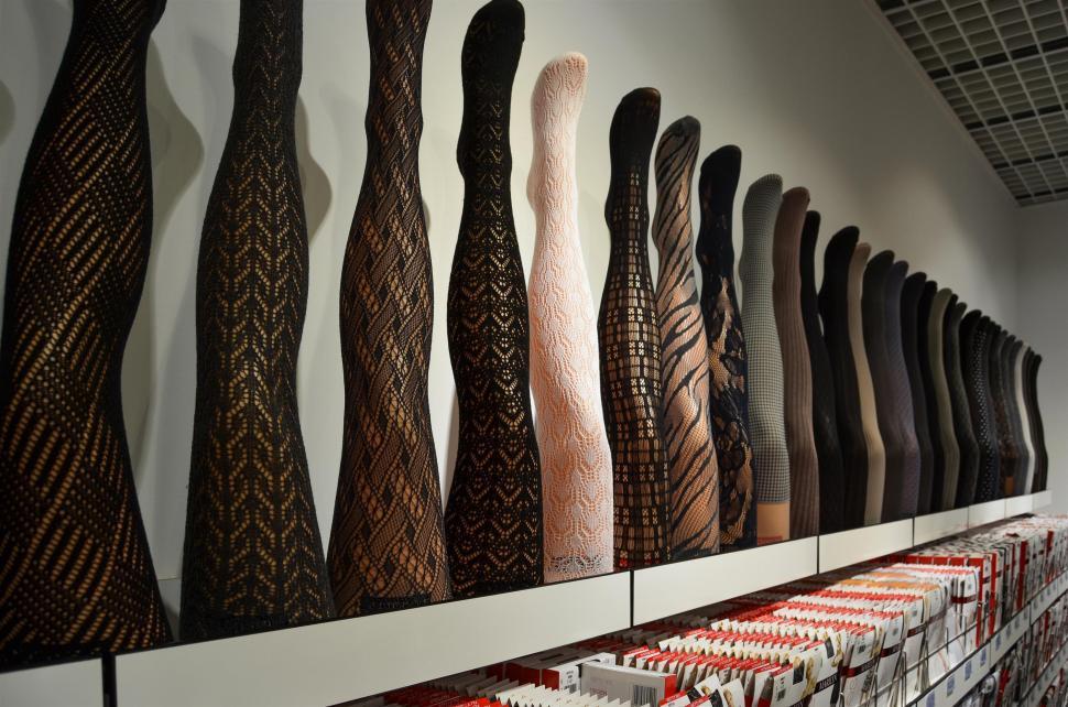 Free Image of Row of Vases on Shelf 