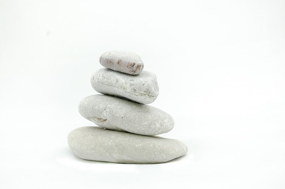 Balance icon. Harmony symbol. Stack of stones. Buddhism concept