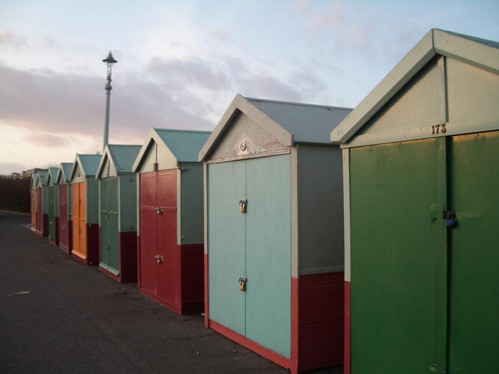 Free Image of Beach Huts 
