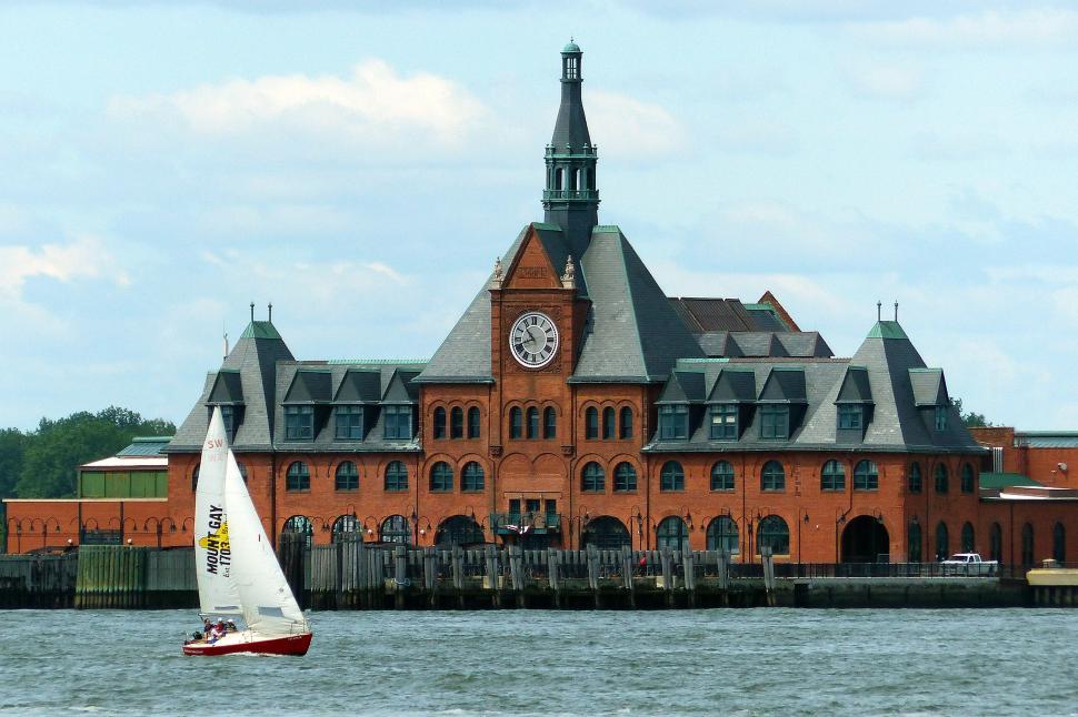 Free Image of Central Railroad of New Jersey Terminal 