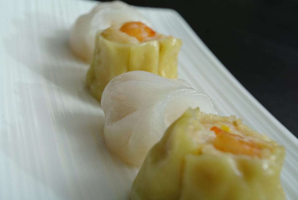 Free Image of Close Up of Food on Plate on Table 