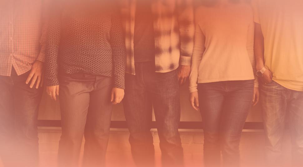 Free Image of Four Friends - Colorized Faded Looks 