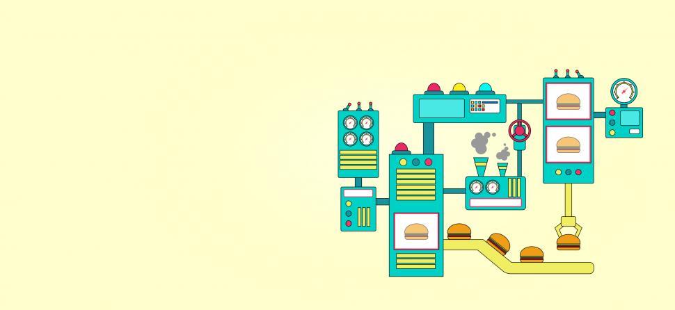 Free Image of Fast Food - Food Processors Concept with Copyspace 