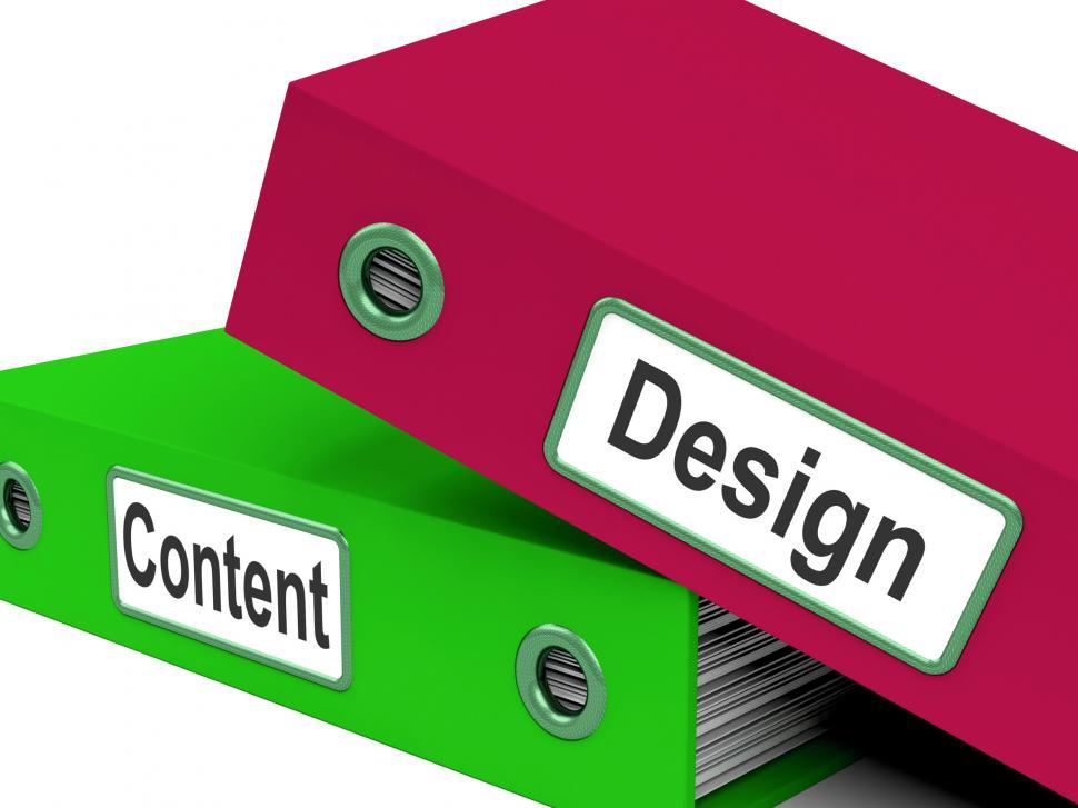 Free Image of Design And Content Folders Show Company Advertising 