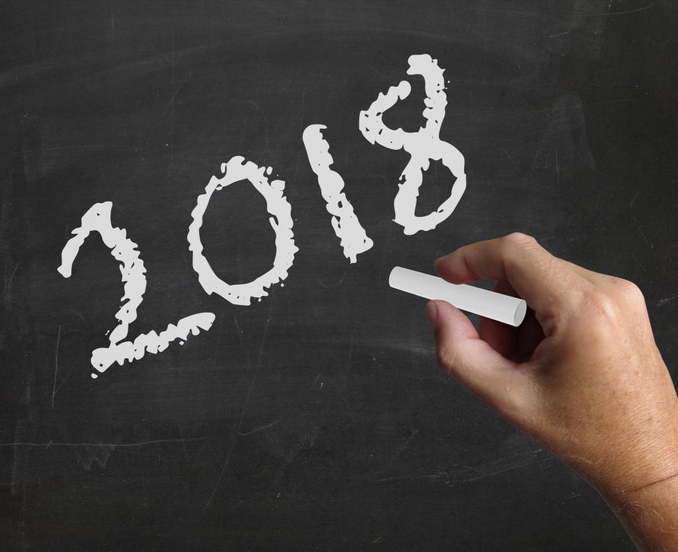 Free Image of Two Thousand Eighteen Shows New Year And Annual 