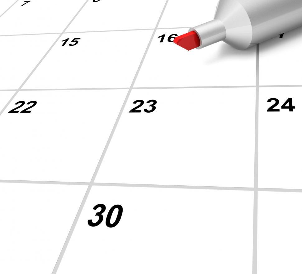 Free Image of Blank Calendar Shows Plan Appointment Schedule Or Event 
