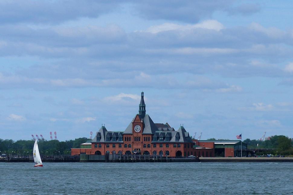 Free Image of Central Railroad of New Jersey Terminal 