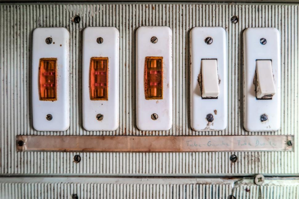 Free Stock Photo of Switches and lights | Download Free Images and Free