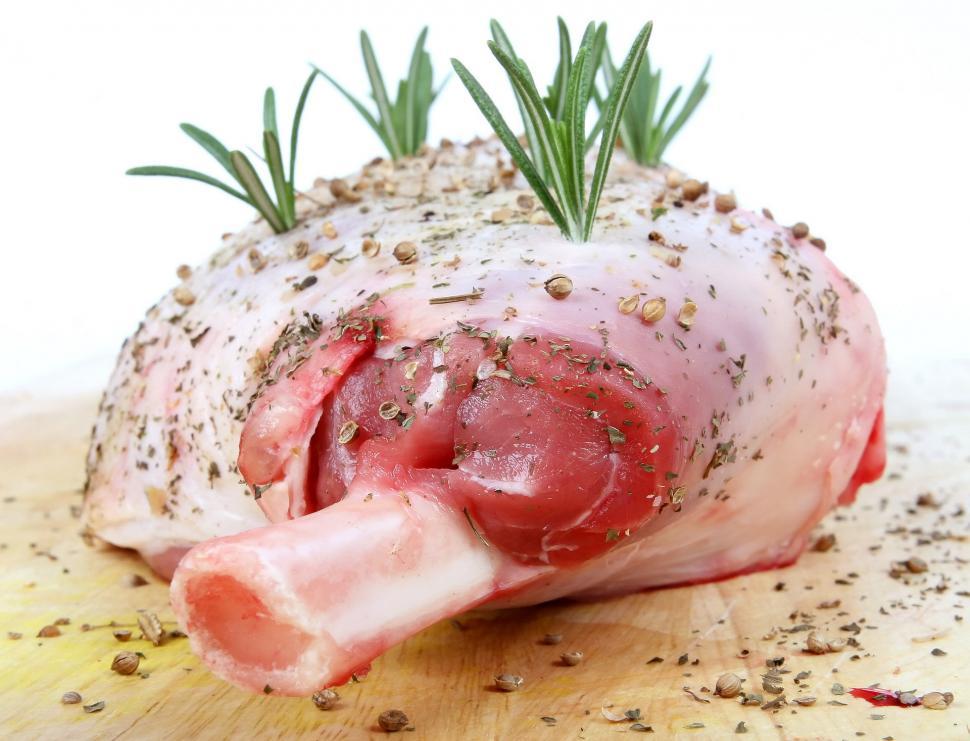 Free Image of Raw Meat on Cutting Board 