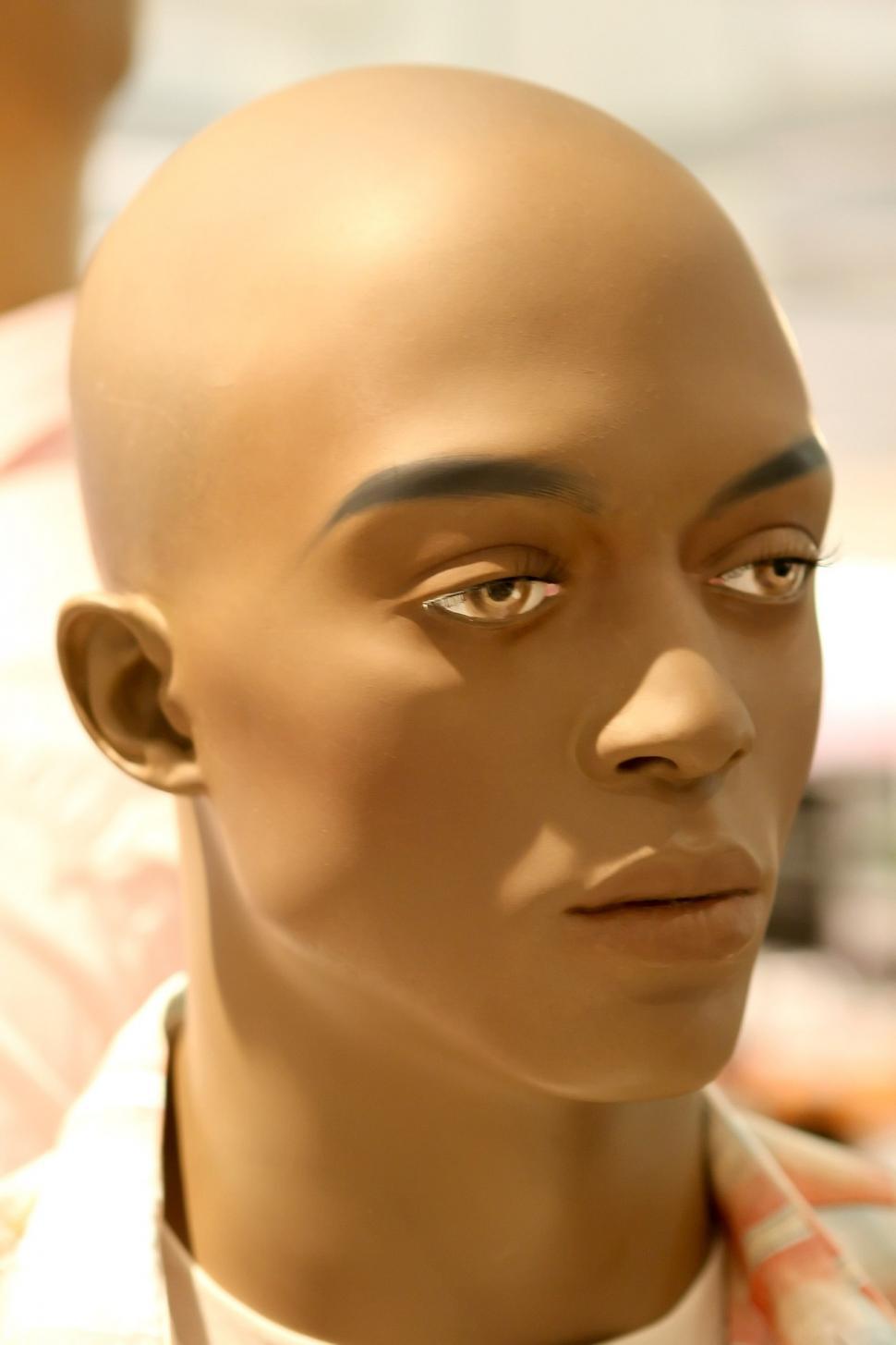 male mannequin face