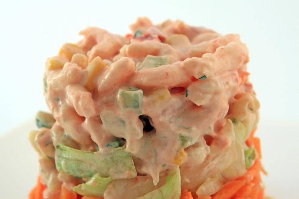 Free Image of Close Up of a Bowl of Food on a Table 