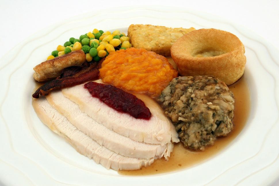 Free Image of Fresh White Plate Featuring Meat and Veggies 
