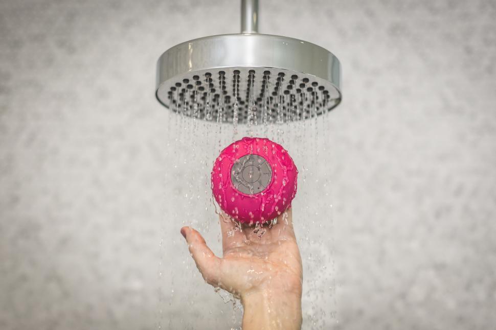 Free Stock Photo of Holding Shower Speaker | Download Free Images and Free  Illustrations