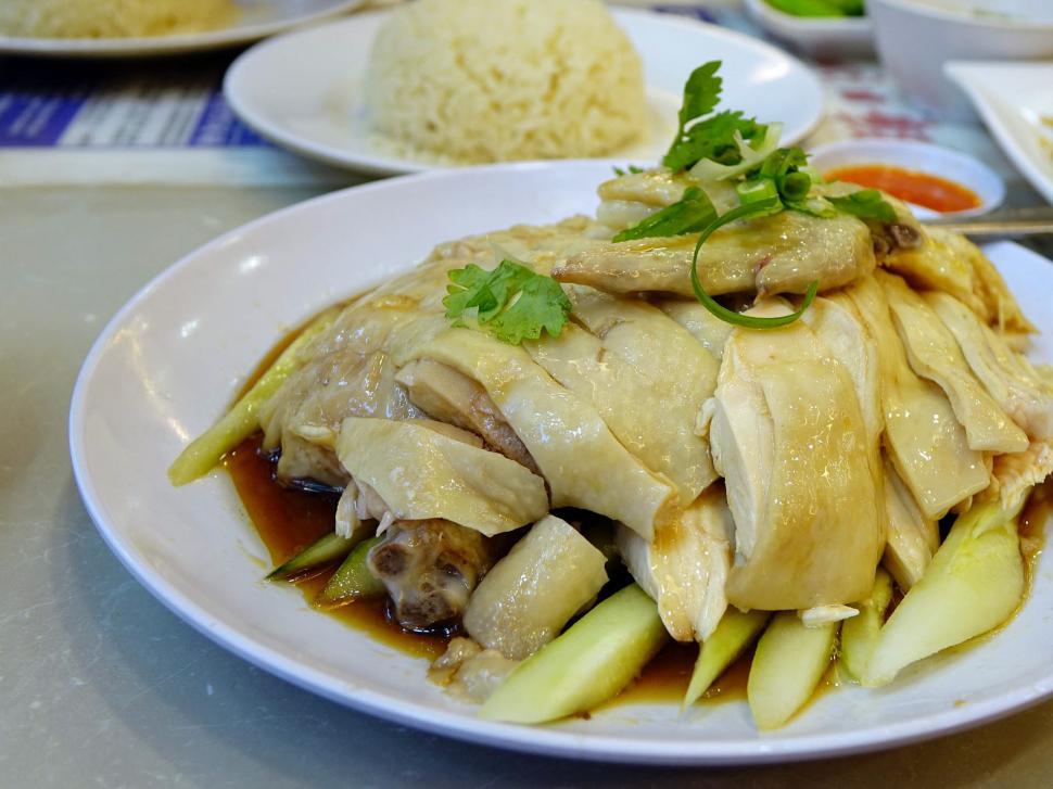 Free Image of White Plate With Dumplings and Sauce 
