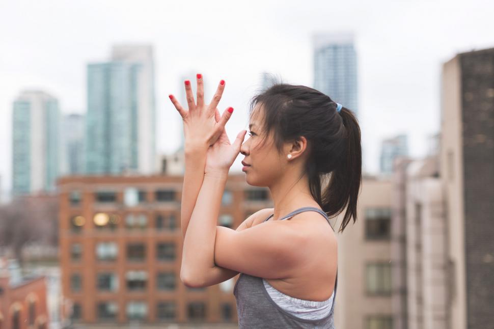 Free Image of Eagle Arms Yoga 