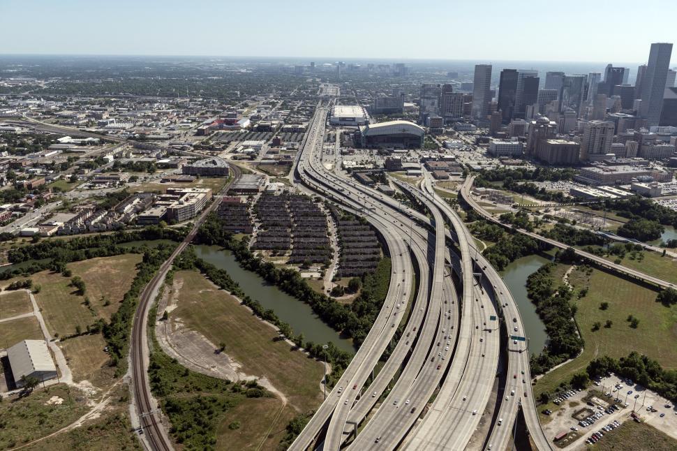 Free Image of Aerial View of Highway in City 