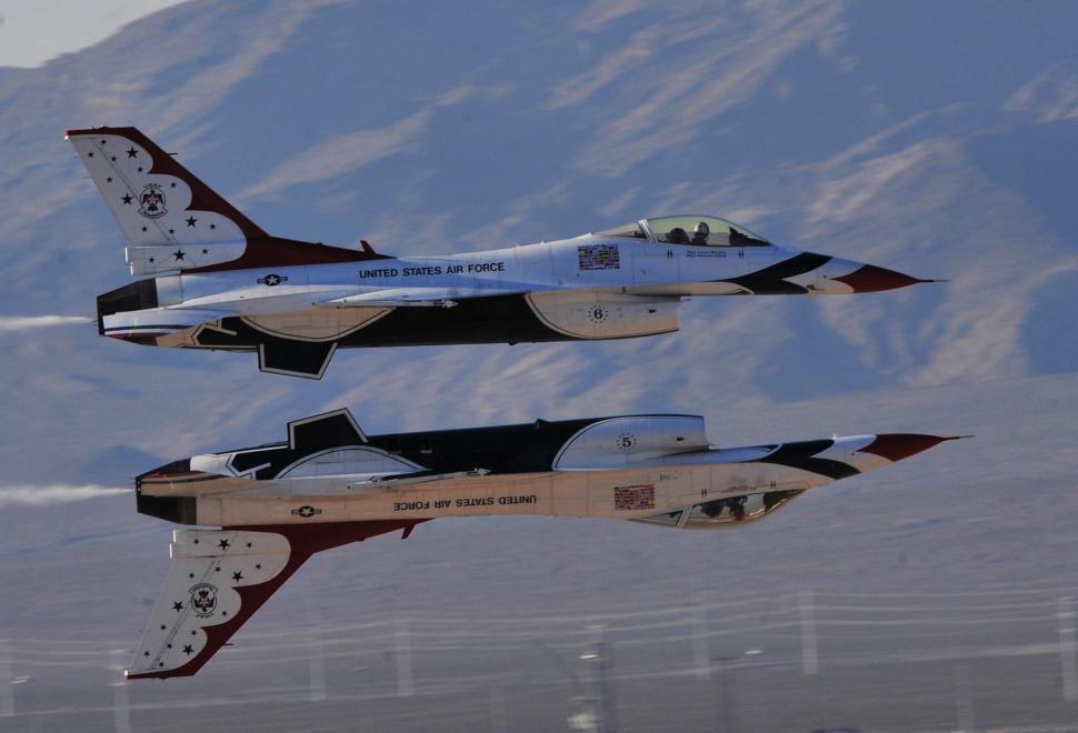 Free Image of Fighter Jets Flying Through the Sky 