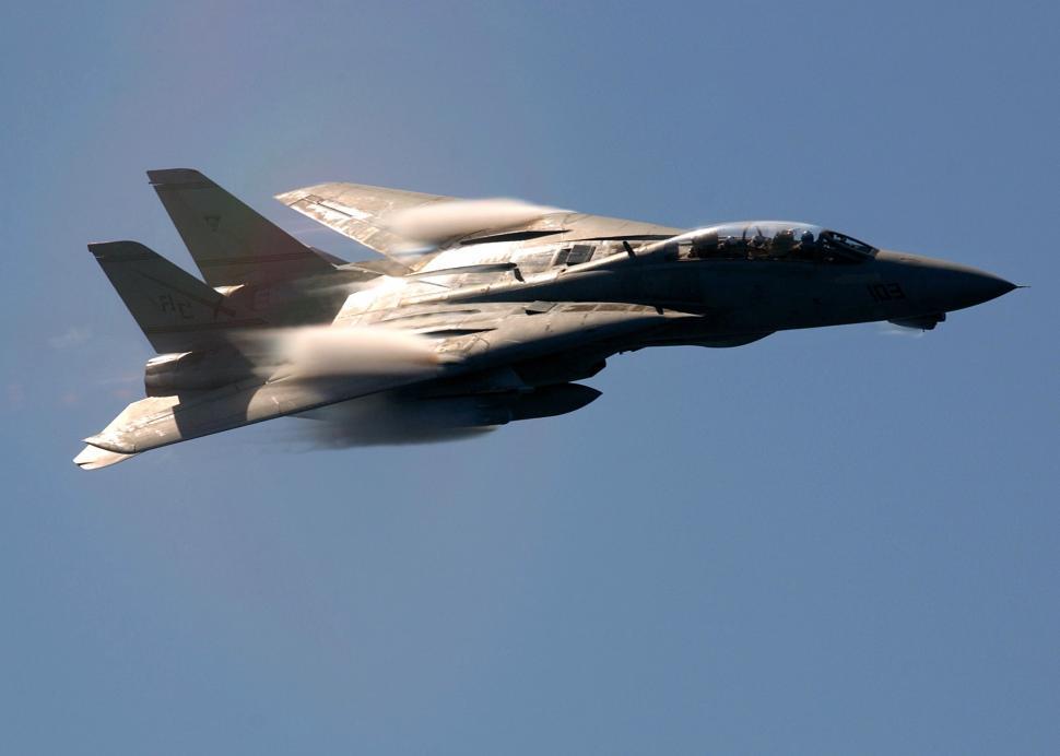 Free Stock Photo Of Fighter Jet Flying Through A Blue Sky 